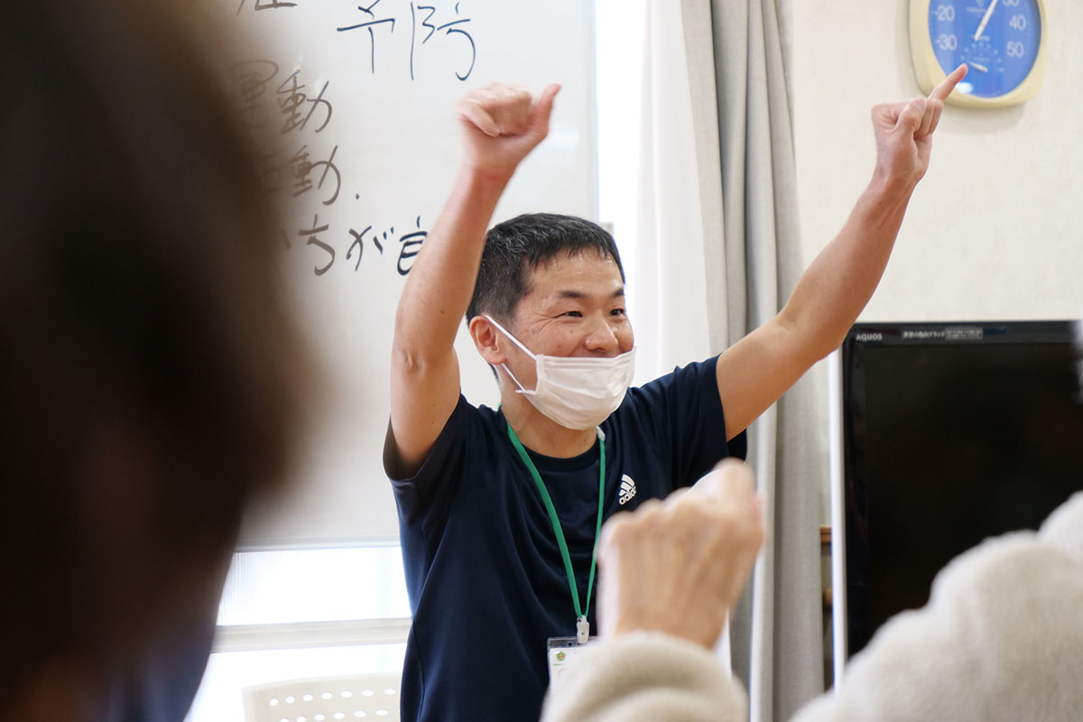 第3回さくらカフェ「認知症予防に向けた活動」の様子